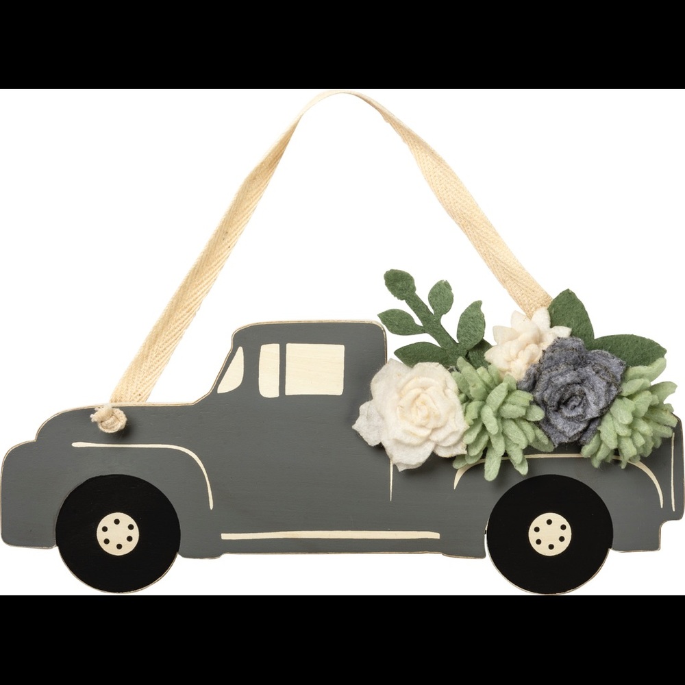 Gray Truck Wall Decor